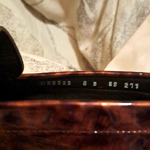 Cole Haan Womens Patent Leather Animal Print Flat Loafers Brown Sz6 - Picture 6 of 8